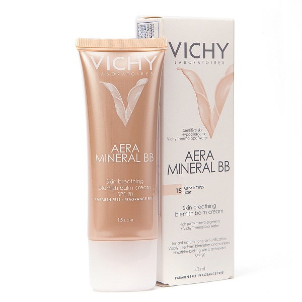 Vichy Aera Mineral BB- Kem lót nền che khuyết điểm và chống nắng 