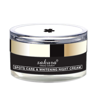 Sakura Crystal Clear Whitening Night Cream- Kem hỗ trợ trị nám dưỡng trắng da ban đêm