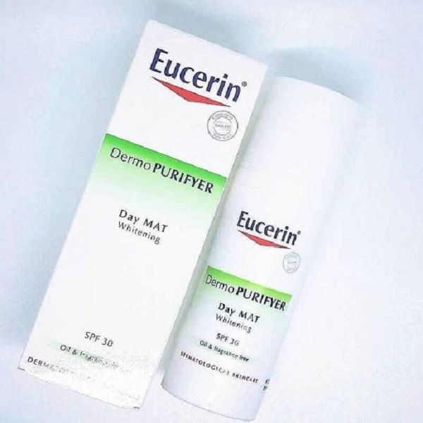 Eucerin DemoPurifyer Day Mat SPF30- Kem dưỡng trắng hồng da 