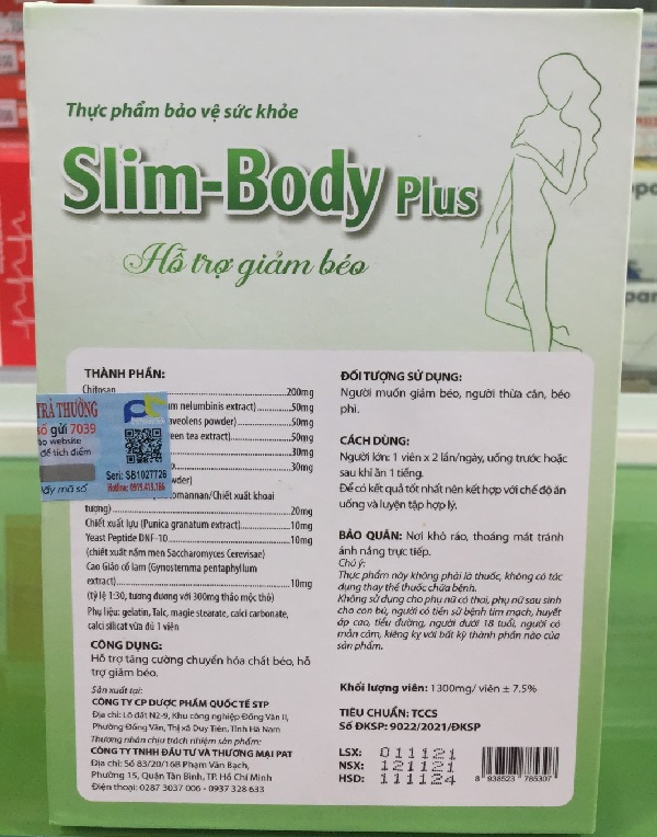 Viên hỗ trợ giảm béo Slim-Body Plus