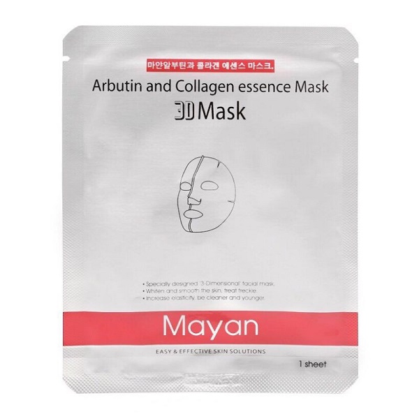 Mặt nạ 3D Collagen Arbutin Mayan giảm nám, tàn nhang gói 25ml