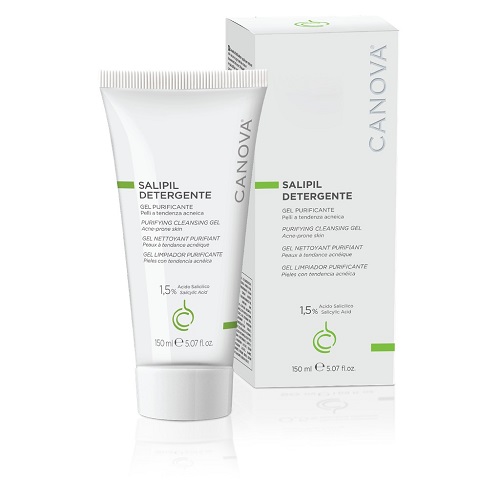 Gel rửa mặt ngừa mụn, thanh lọc da Canova Salipil Detergente – purifying cleansing gel
