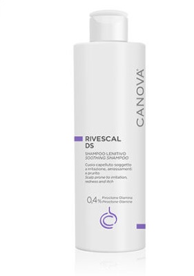 Dầu gội chống nấm, dịu nhẹ dành cho da bị kích ứng, da gàu CANOVA Rivescal DS Soothing Shampoo