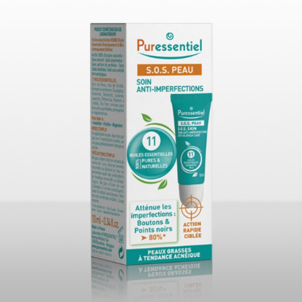 Dưỡng da trị mụn Puressentiel SOS Peau Soin Anti-Imperfections