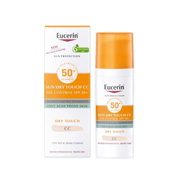 Kem chống nắng có màu Eucerin Sun Dry Touch CC SPF50+