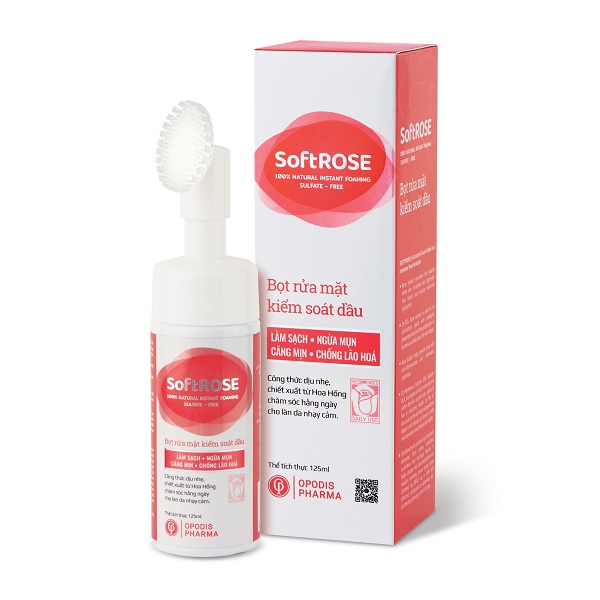 Bọt rửa mặt kiểm soát dầu SoftROSE