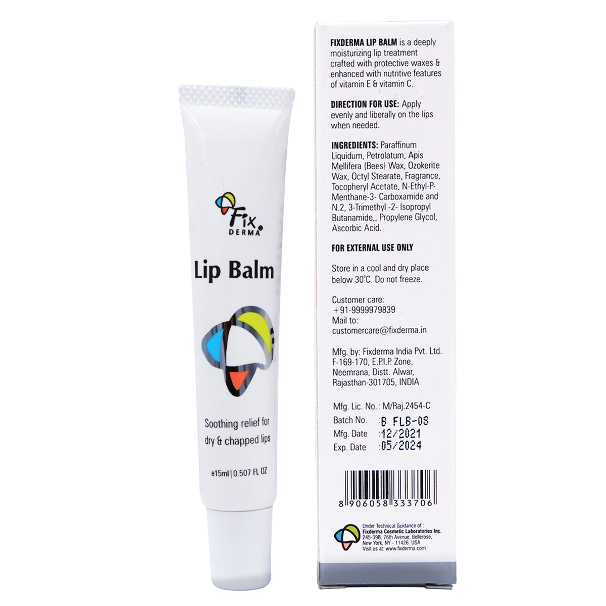Fixderma Lip Balm - Son dưỡng môi duy trì độ ẩm sâu và chống khô nứt môi