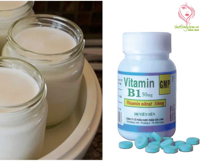 Cách làm trắng da mặt bằng vitamin b1 kết hợp với vitamin e