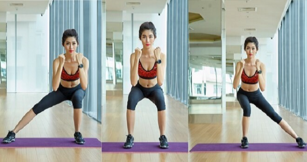 Bài tập Squat mông Side squat