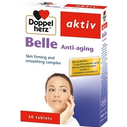 Doppelherz Aktiv Belle Anti- Aging- Viên uống trắng da, chống lão hóa
