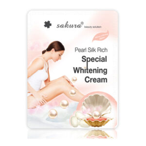 Sakura pearl silk rich special whitening cream- Kem tắm trắng ngọc trai tơ tằm