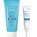 Bộ sản phẩm trị mụn Ducray dành cho da nhờn: Sữa rửa mặt Ducray Keracnyl Foaming Gel + Kem trị mụn Ducray Keracnyl Complete Regulating Care
