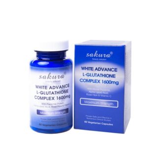 Sakura White Advance L-Glutathione Complex 1600mg- Viên uống trắng da