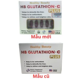 Healthy Beauty HB Glutathion- C Plus- Trắng da, giải độc gan