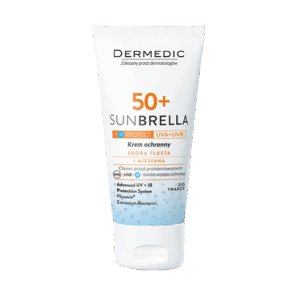 Kem chống nắng dành cho da dầu và mụn Dermedic SUNBRELLA Sun Protection Cream Oily and Combination Skin SPF 50+
