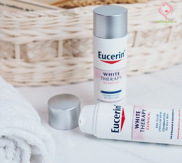 Kem trị thâm nám dưỡng da ban ngày Eucerin White Therapy Day Fluid UVA/UVB SPF30