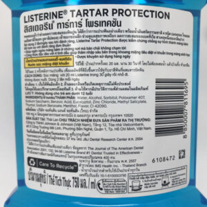 Listerine Tartar Protection 750ml- Nước súc miệng