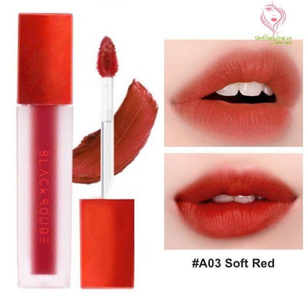 Son Black Rouge màu đỏ cam A03 – Soft Red