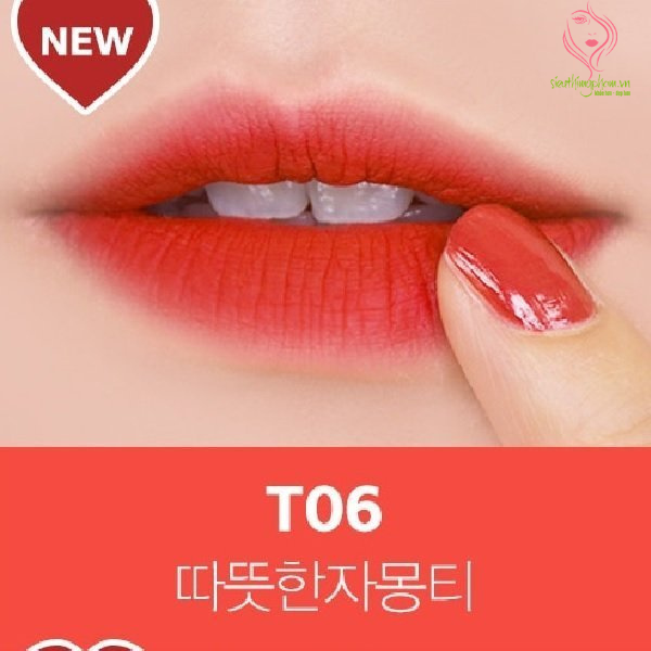 Son Black Rouge màu đỏ cam T06 Orange Pop