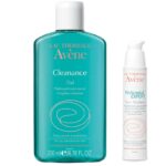 Bộ sản phẩm trị mụn Avene dành cho da nhờn: Gel rửa mặt Avene Cleanance Cleansing Gel và Kem dưỡng làm giảm mụn Avene Triacneal Expert Emulsion