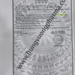 Viên uống KIRKLAND Signature VITAMIN E 180MG