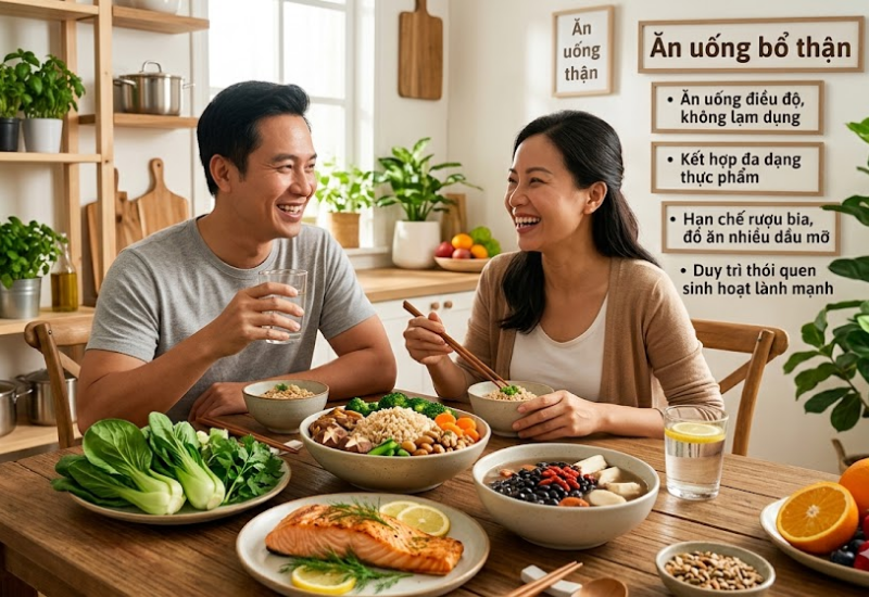 Lưu ý khi ăn uống bổ thận